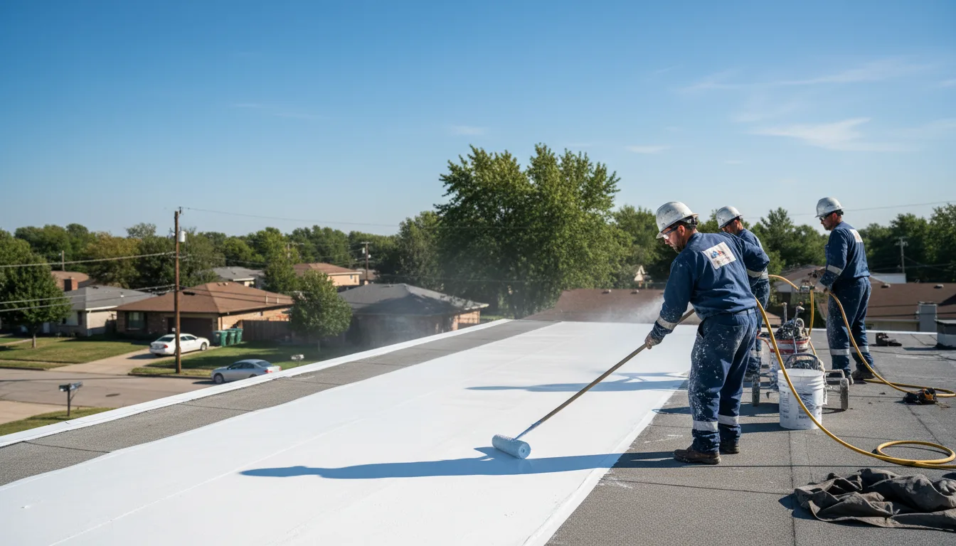 Commercial roof coating in Rankin, IL near me